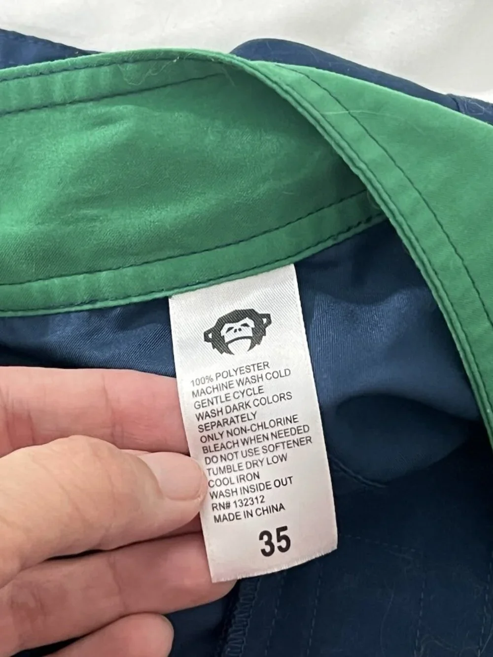 Howler Brothers Bruja Boardshorts Size 35 Blue Green